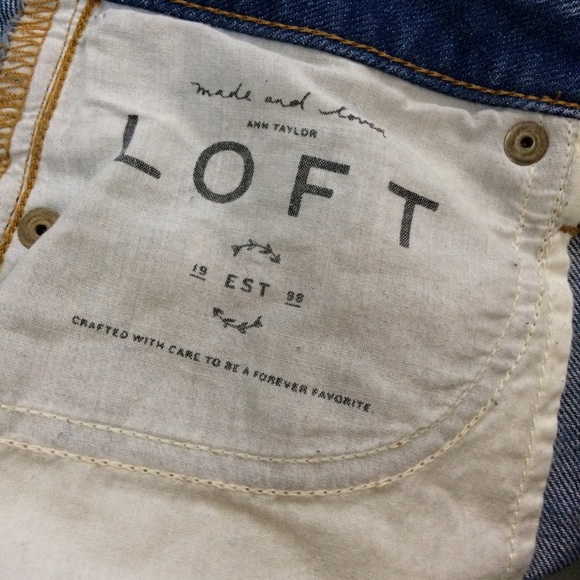 Loft Step Hem Denim Skirt - Picture 6 of 9